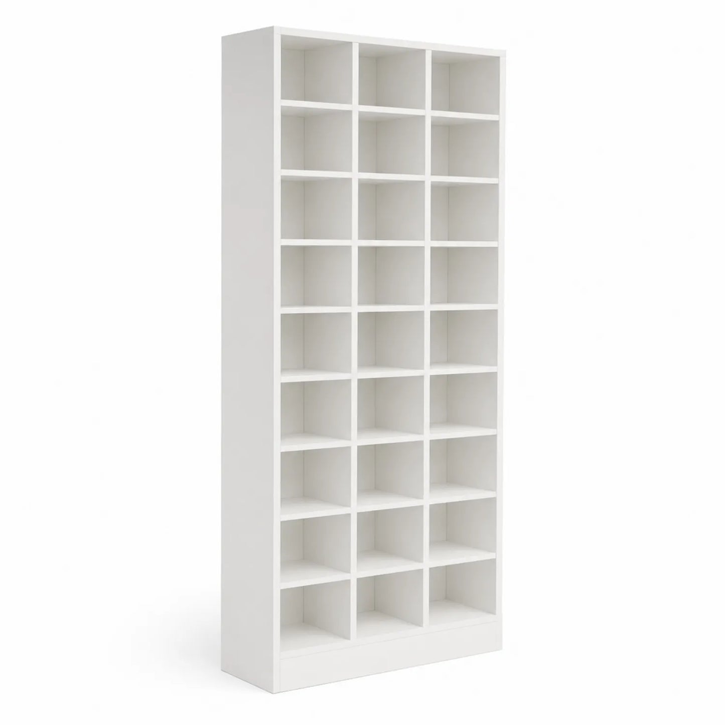 Étagère à chaussures blanche 20 compartiments, panneau de particules