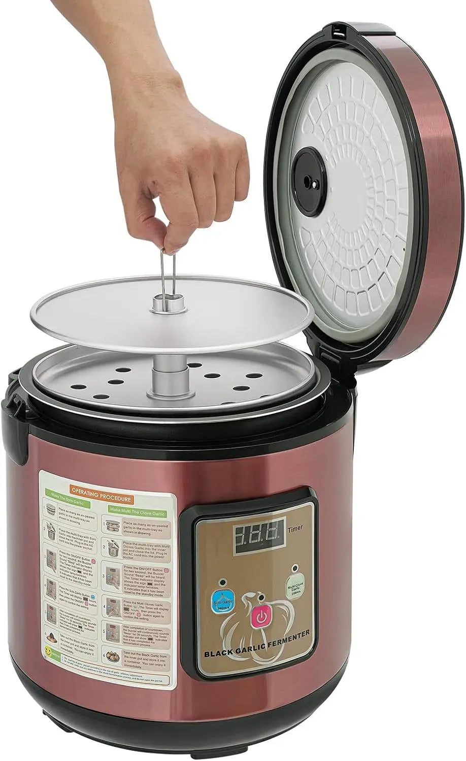 L/6 machine de fermentation, 6 L, 50 à 85 °C, 5 L, noir, pour la fabrication de yaourts et de vin de riz