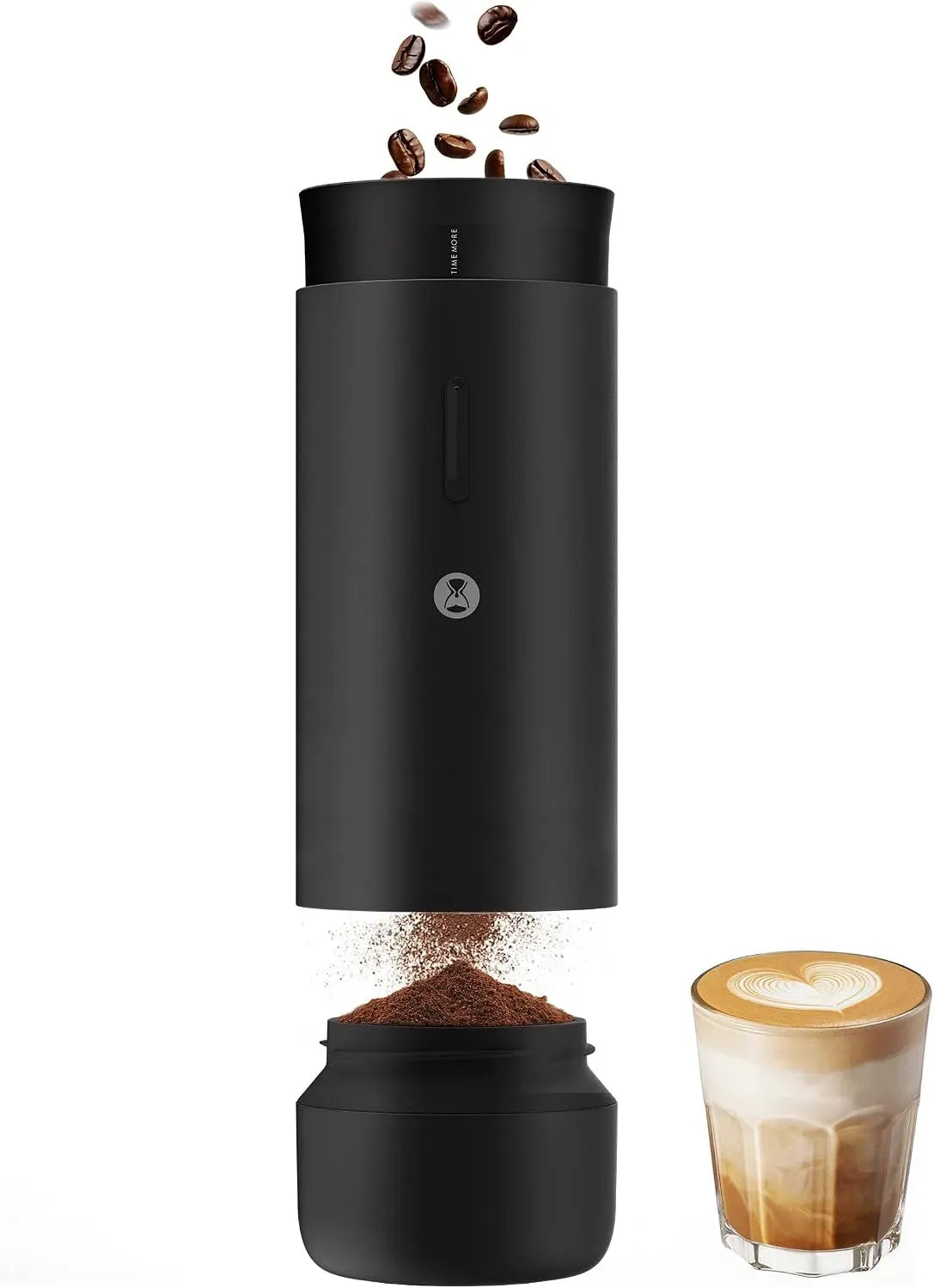 01S Moulin, portable, broyeur à grains de café, extérieur, noir, pour une utilisation à la maison et en extérieur