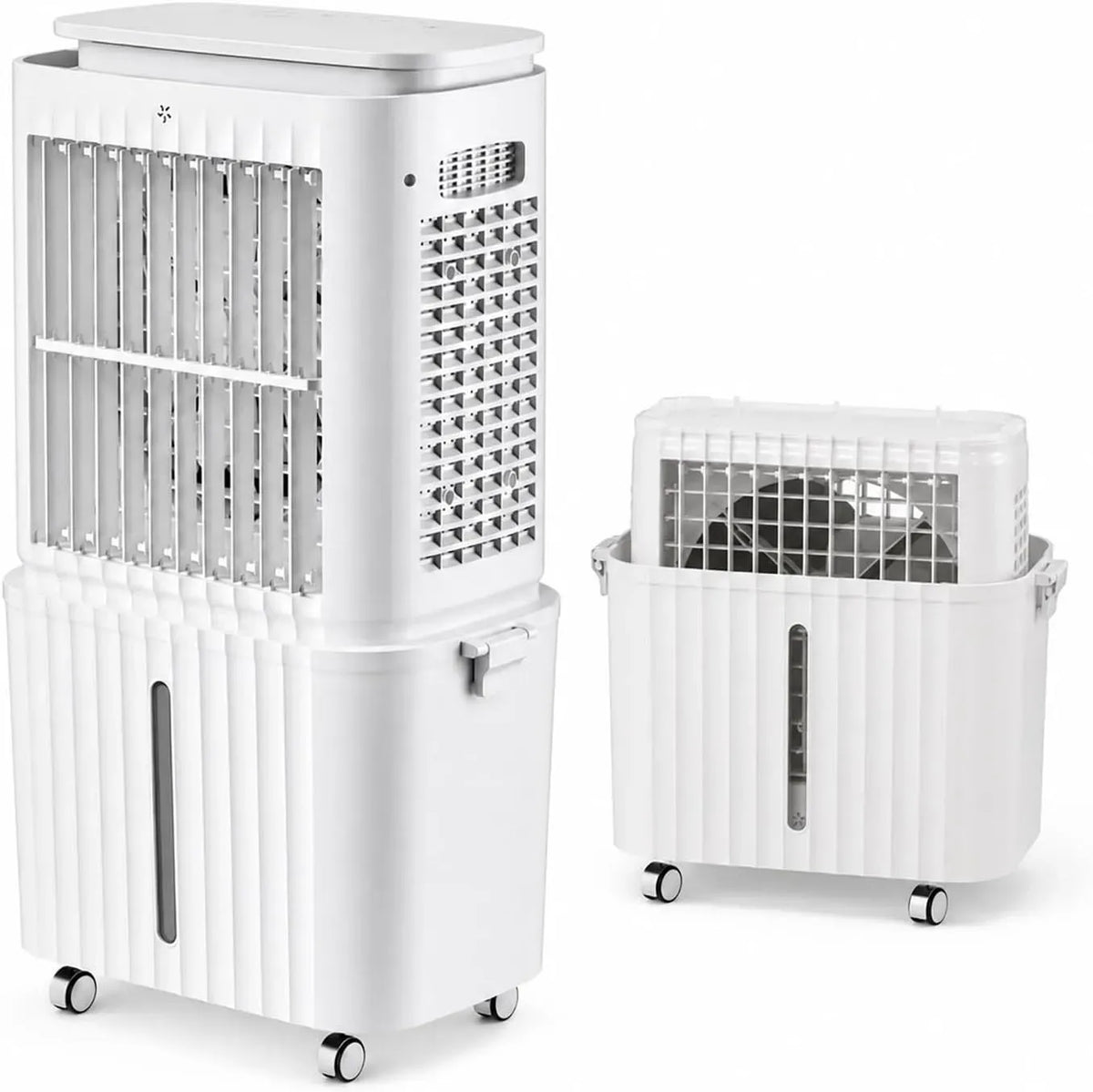 Rafraîchisseur d'air, 63 W, roulettes de déplacement, grand réservoir, amovible
