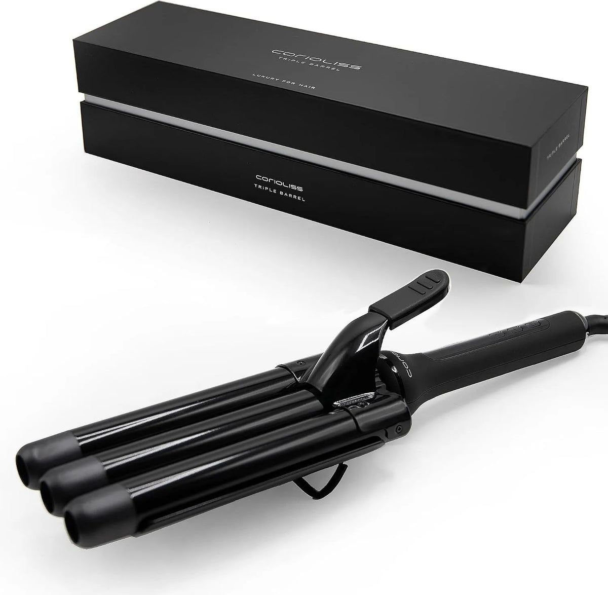 Corioliss Boucleur à Cheveux, Onduler et Friser 25 mm Triple Waver, Fer à Boucler 3 Têtes