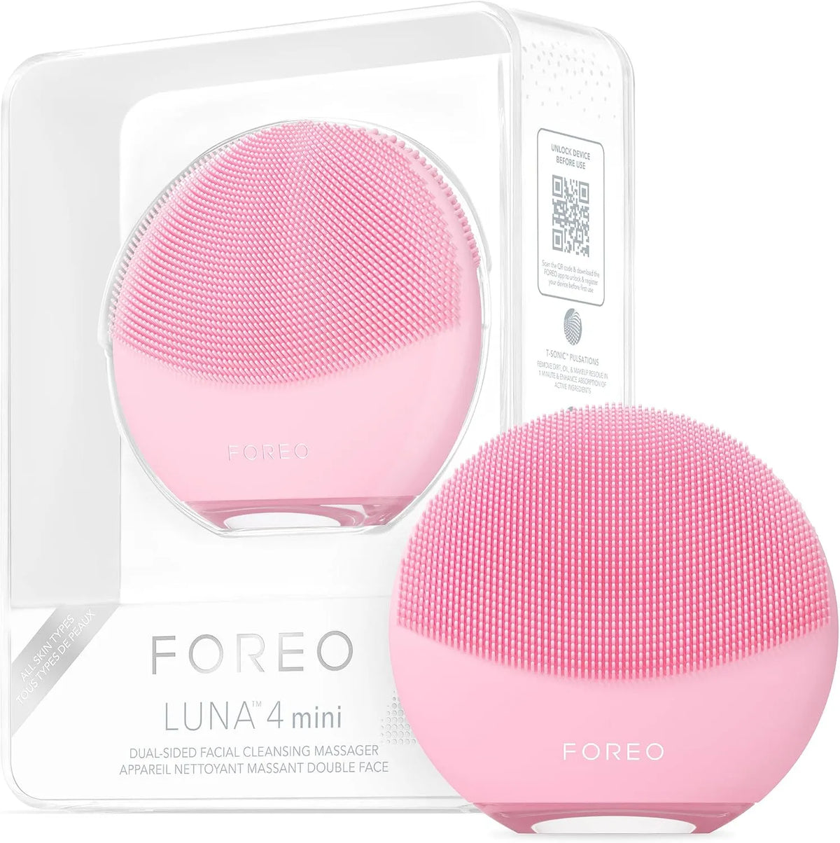 Accessoire pour appareil, FOREO LUNA LUNA 4, pièce et accessoire, 4 mini brosse nettoyante et massante visage