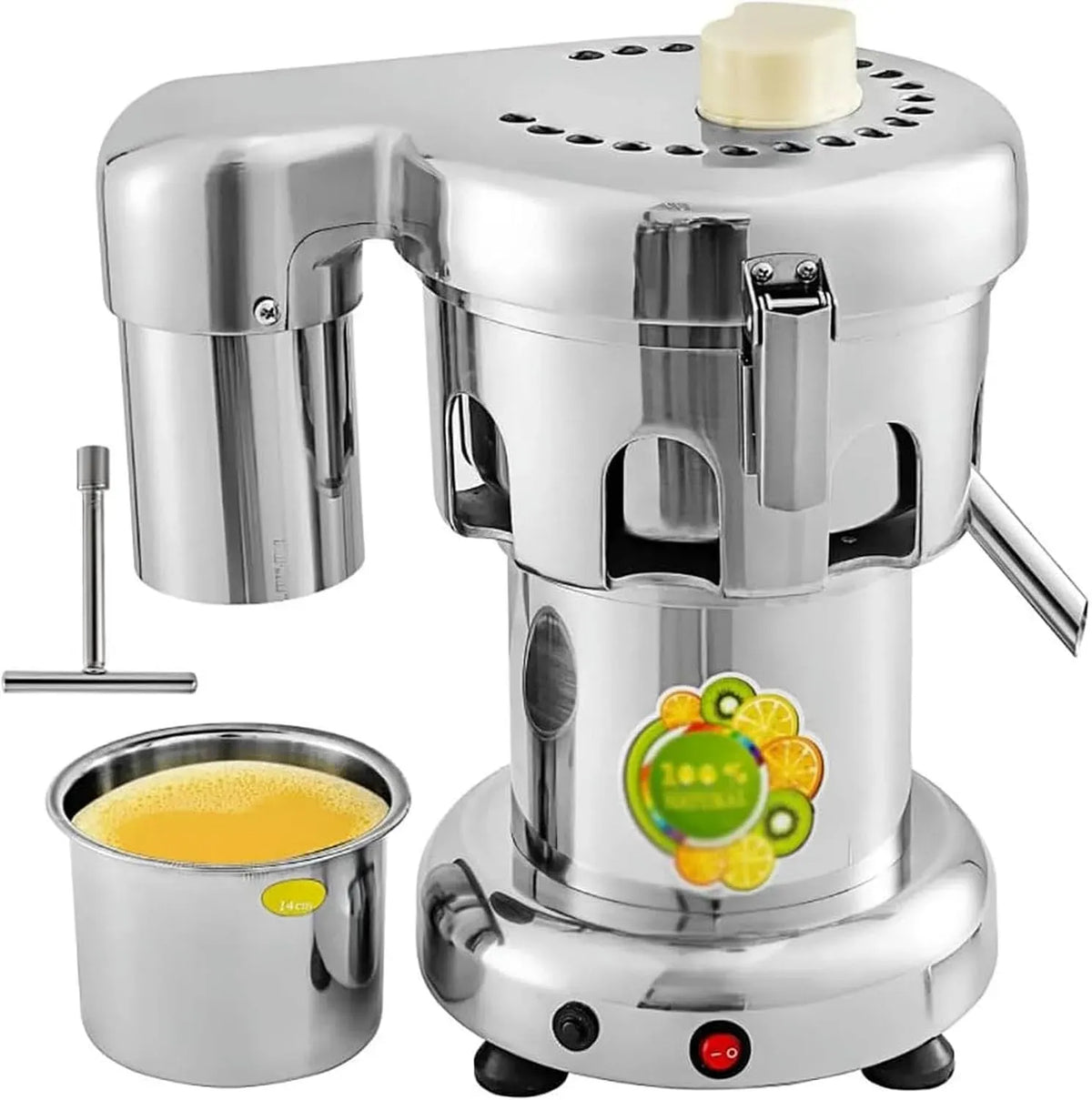 idéale pour Les jus de Fruits, pour Les Restaurants et Les hôtels, Pressez Les Fruits et légumes, Centrifugeuse pour usage professionnel 370 W