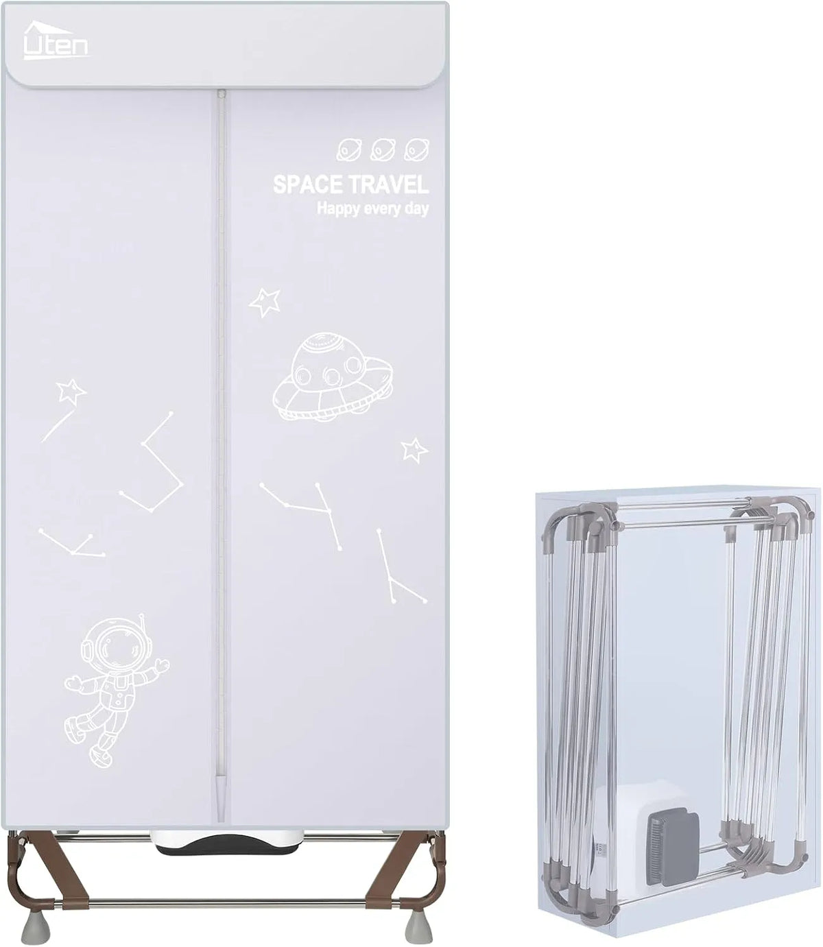 Séchoir, Armoire, 1500 W, 15 kg, gris, pour Armoire avec Sac de Rangement