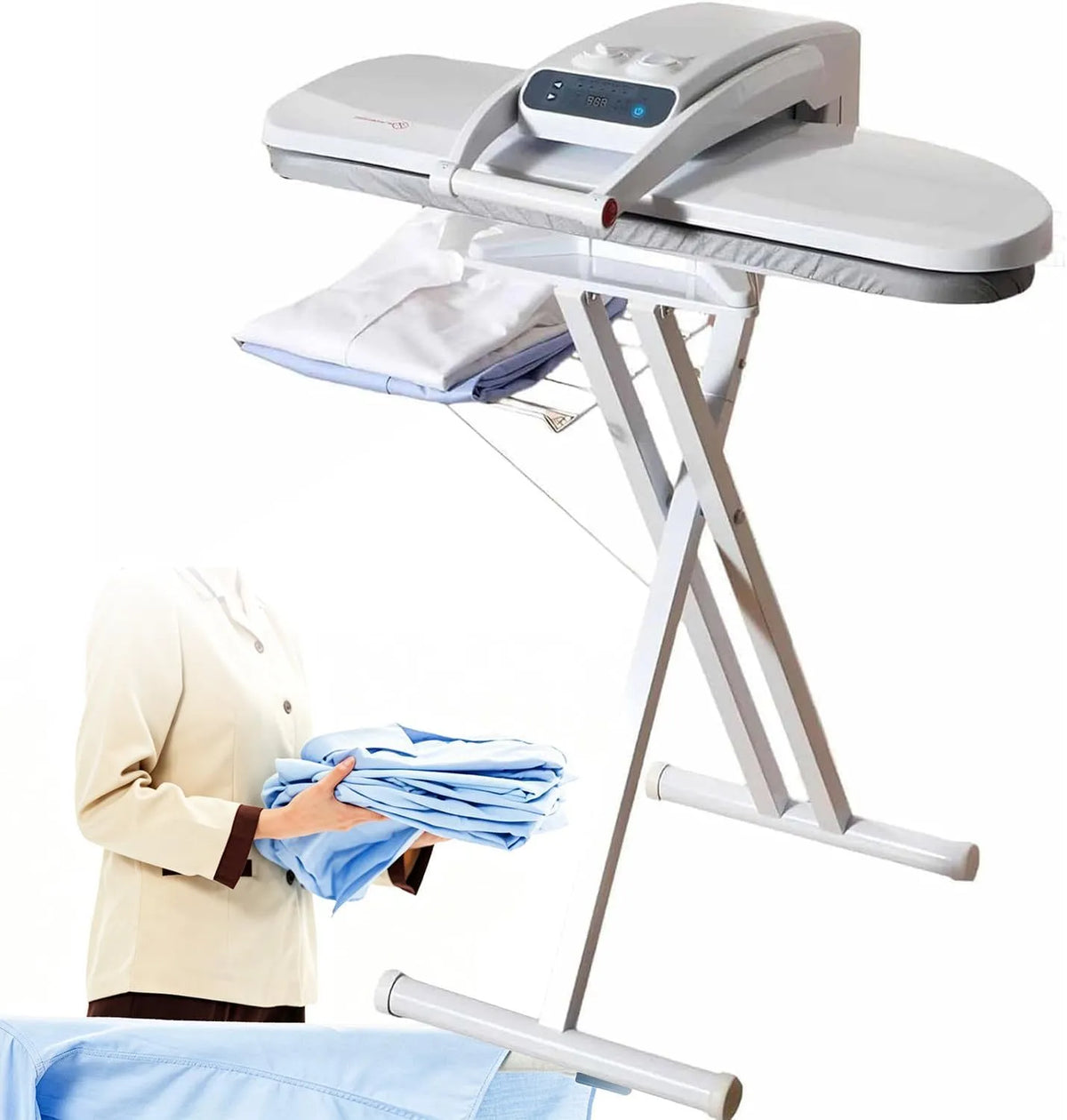 Presse, presse à repasser vapeur, fer à repasser électrique, 800 × 310 mm, 1800 W, industriel, professionnel
