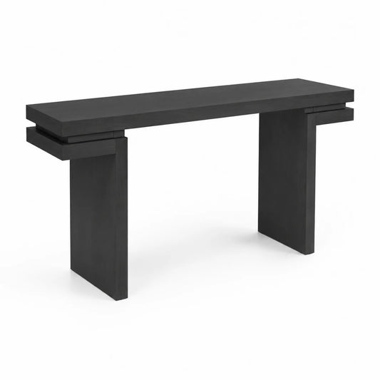 Console rectangulaire en bois noir