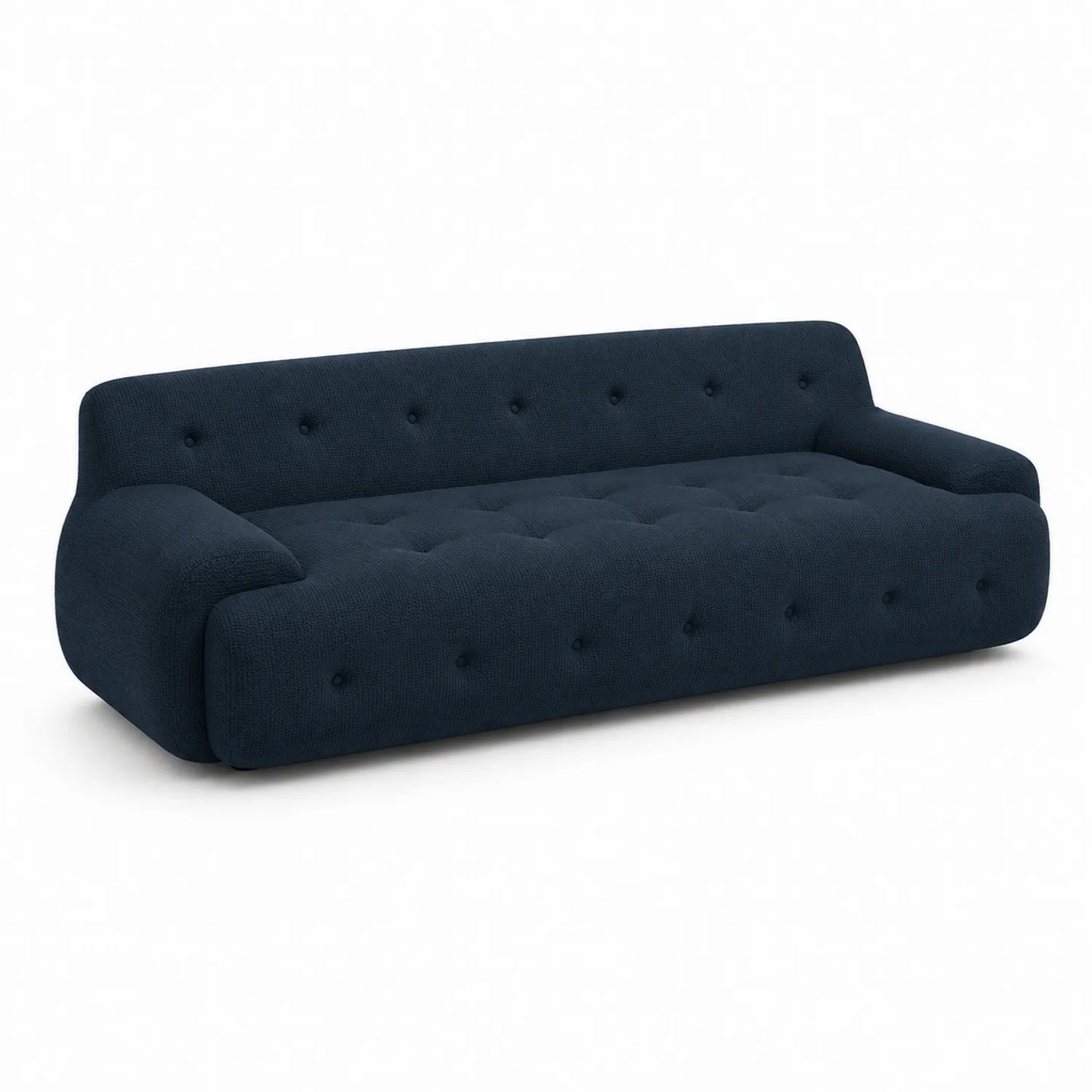 Canapé en tissu bleu marine 240x100x80 cm
