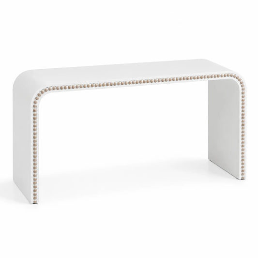 Table en Bois avec Bordures à Clous 120 cm