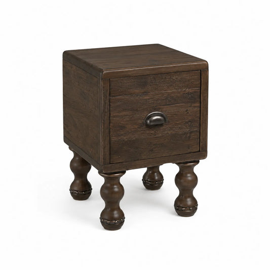 Table de chevet en bois avec tiroir 45x35x35 cm