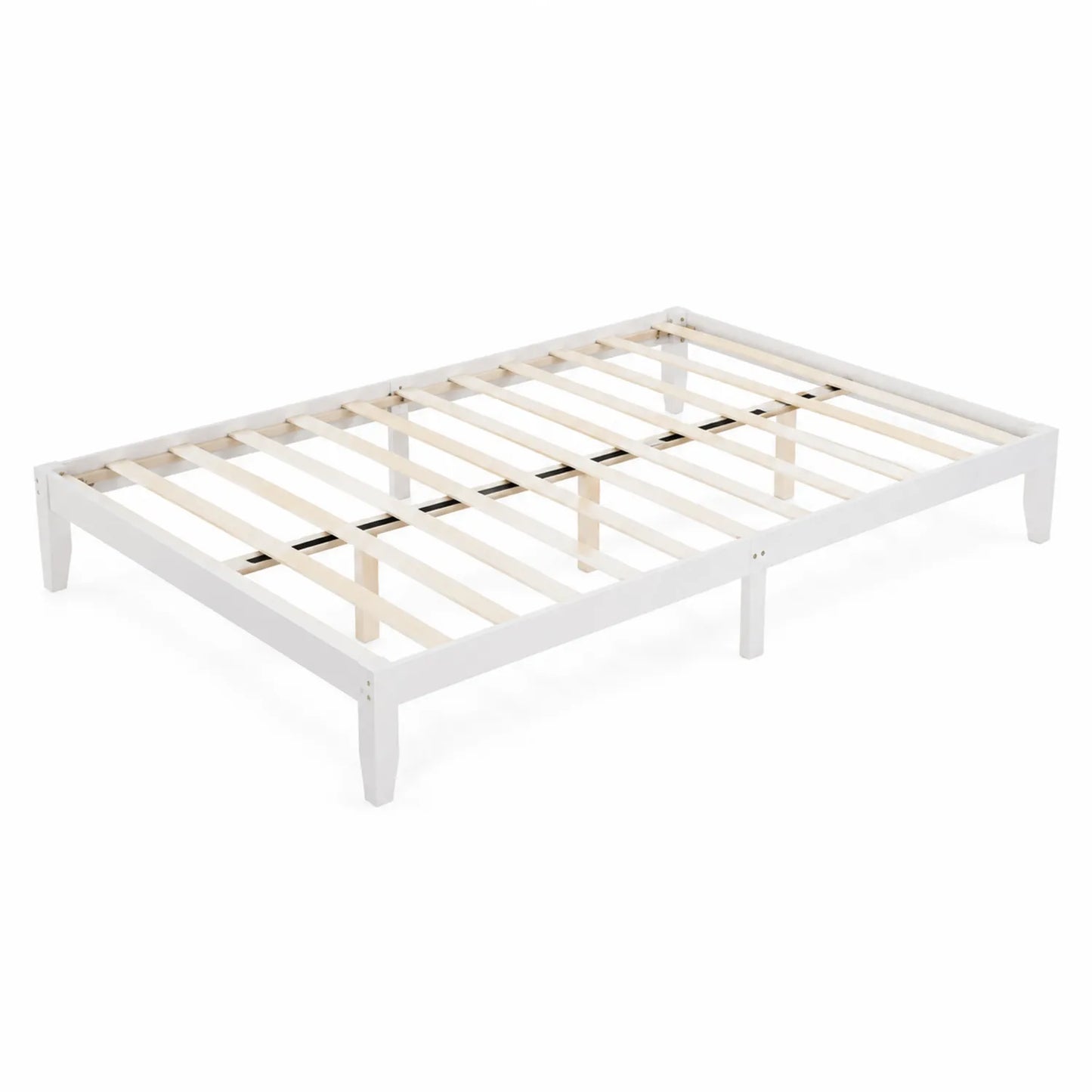 Cadre de lit en bois Blanc 200x140 cm