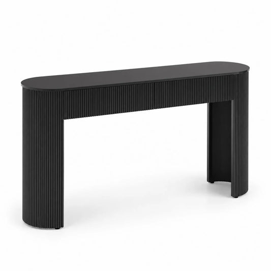 Console Bois Noir 120x35x75 cm