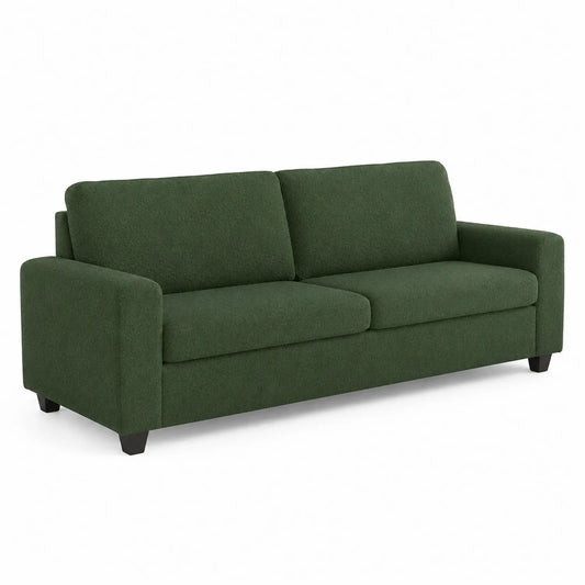 Canapé 3 places en tissu vert