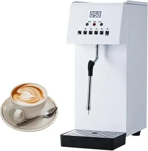 Mousseur à lait, 6 L, émulsionneur à lait, vapeur, professionnel, acier inoxydable, capacité 6 L