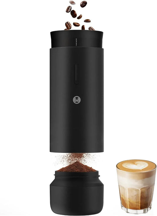 01S Moulin, portable, broyeur à grains de café, extérieur, noir, pour une utilisation à la maison et en extérieur
