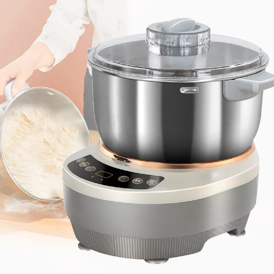 L/7 équipé de minuterie et étuve, pour pâtisseries et toasts, Pétrin électrique en Acier Inoxydable 5 L avec Fonction Fermentation