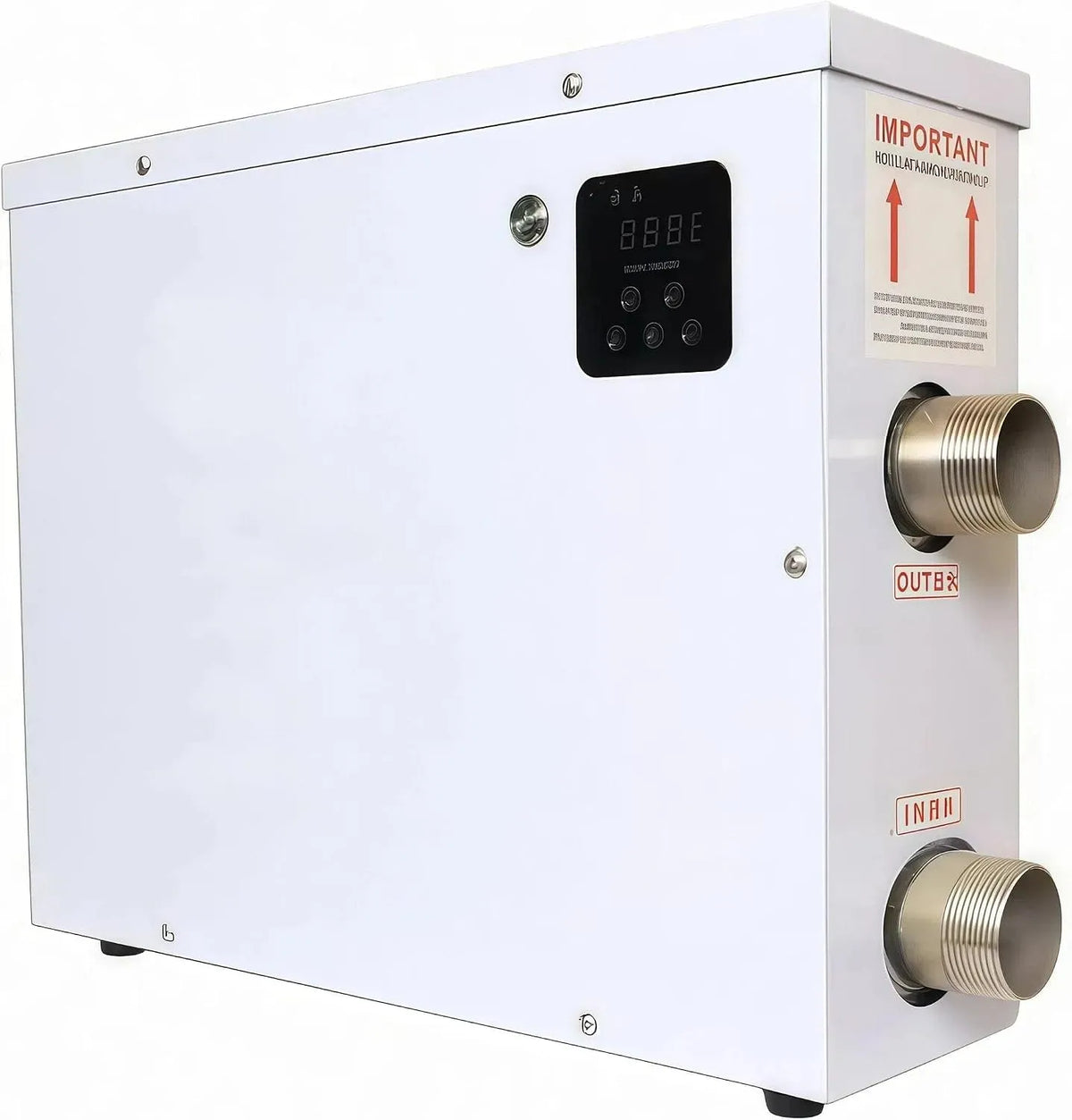 KW 220 Pompe, 11 kW, 25 à 50 °C, 220 V, tactile, thermostat, fonction chauffante, pour Piscines Chauffe-Piscine électrique 11 KW 220 V avec