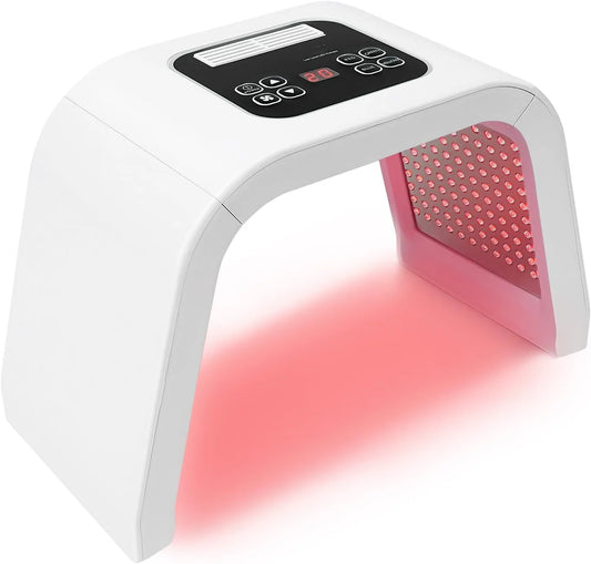 Masque facial LED 7 couleurs photon thérapie soin de la peau beauté