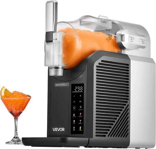VEVOR Machine à Granités, Machine à Boissons, Distributeur, 2 L, 6 programmes, pour Margaritas Frappées Milkshakes Slush