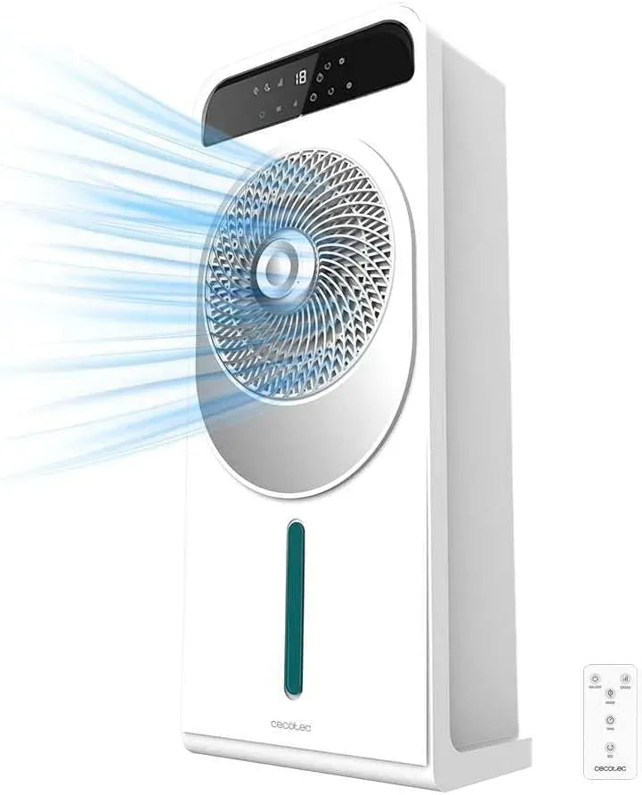Cecotec Réfrigérateur, 3.5 L, 65 W, minuteur, 3 vitesses, oscillation, silencieux, Rafraîchisseur d'Air EnergySilence 5000 Cool Wave, Capacité de 3