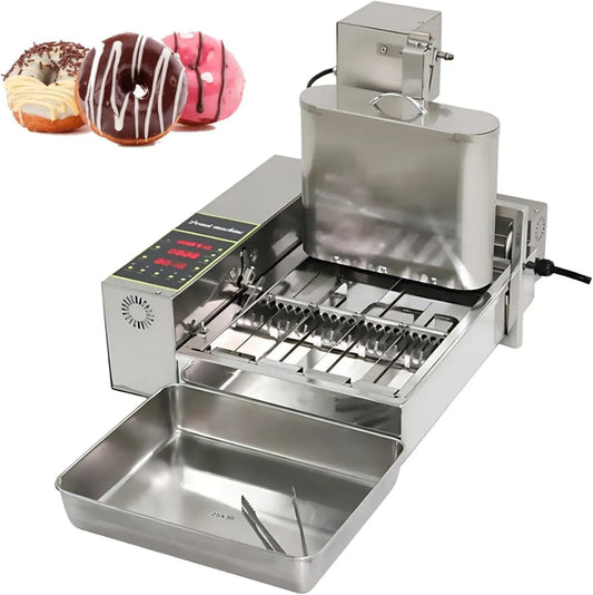 Machine à donuts, 230 V, machine à beignets, professionnel, acier inoxydable, Rendement 1800 Pcs/h