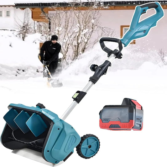 1battery Balayeuse À Neige Électrique, Pelle À Neige sans Fil, pour Souffleuse À Neige Électrique Professionnelle, Chasse-Neige sans Balais 1 000 W