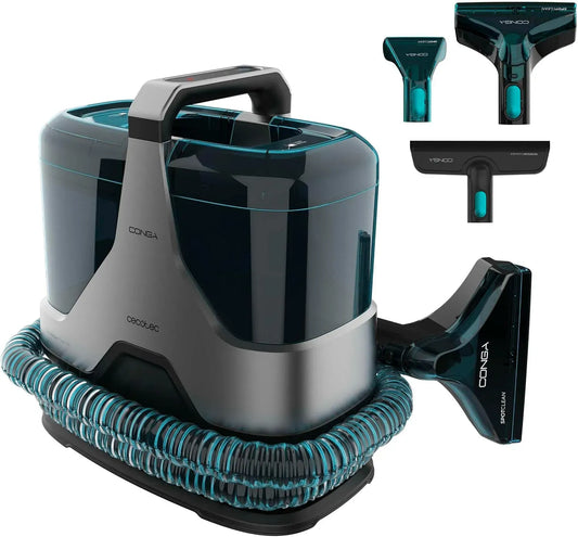 Cecotec appareil de nettoyage tapis et tissus, Nettoyeur, 600 W, 15 kPa, 100 ml, 7 m, grand réservoir