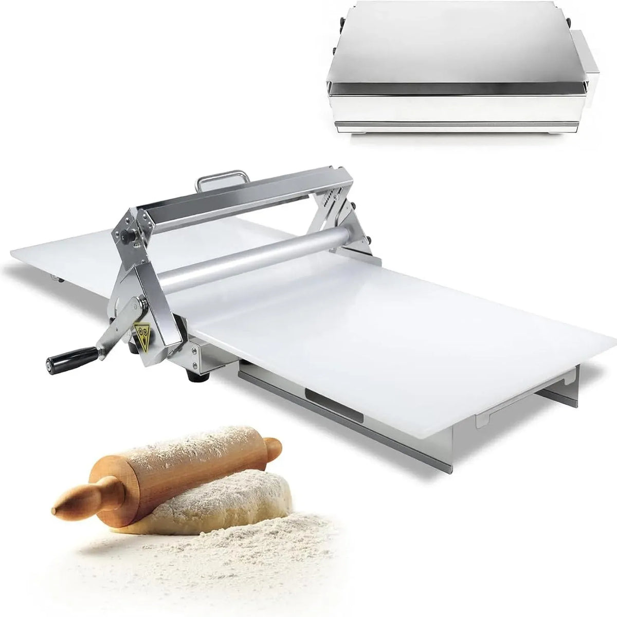 laminoir réversible, laminoir manuel pour pâte feuilletée et fondante, pour Laminoir à pâte professionnel, épaisseur réglable de 0 à 25 mm, laminoir