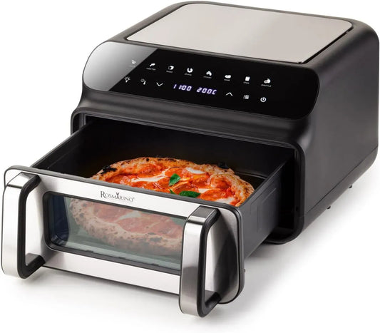 Friteuse à air chaud 5-en-1, 10 L, gril, friteuse électrique sans huile, Rosmarino Air Fryer