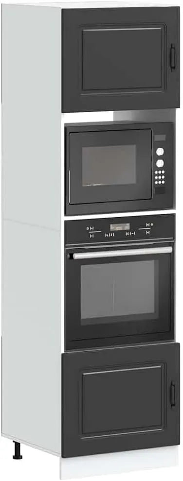 Micro-ondes, 60 x 57 x 207 cm, pose libre, four micro-ondes, noir