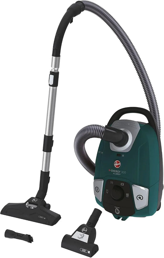 Hoover HE330ALG Aspirateur, 3,5 L, 850 W, silencieux, Grand Rayon d'action 9,5m, Grande capacité 3,5L, 9,5 m