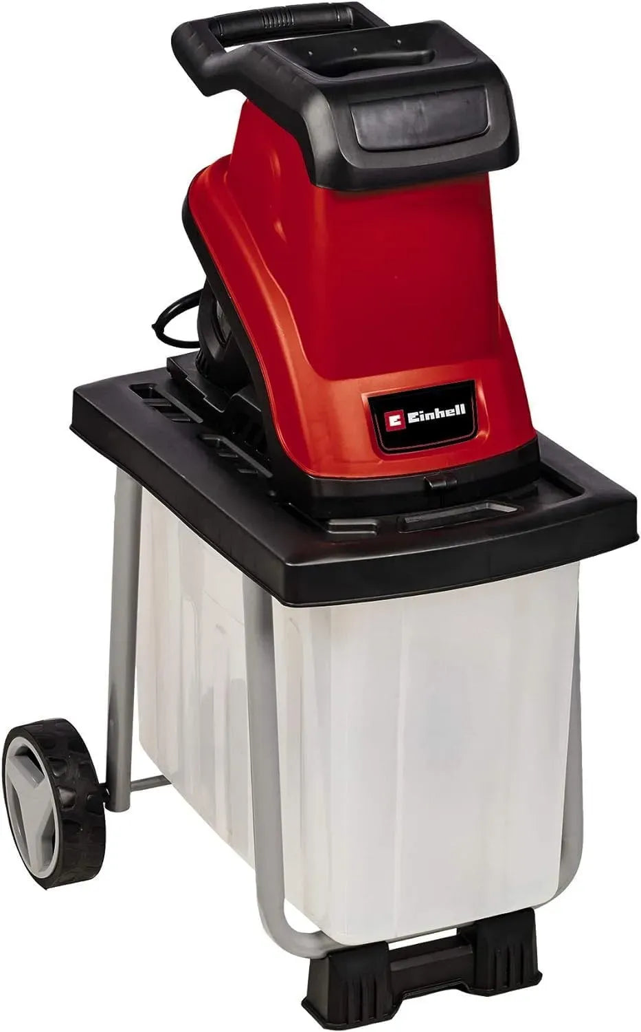 Einhell KS 2540 poussoir, Broyeur de végétaux à Lames GC- CB, 2500 W, 40 mm, 2 lames réversibles acier, branches max, poignée de transport, bac 55 L