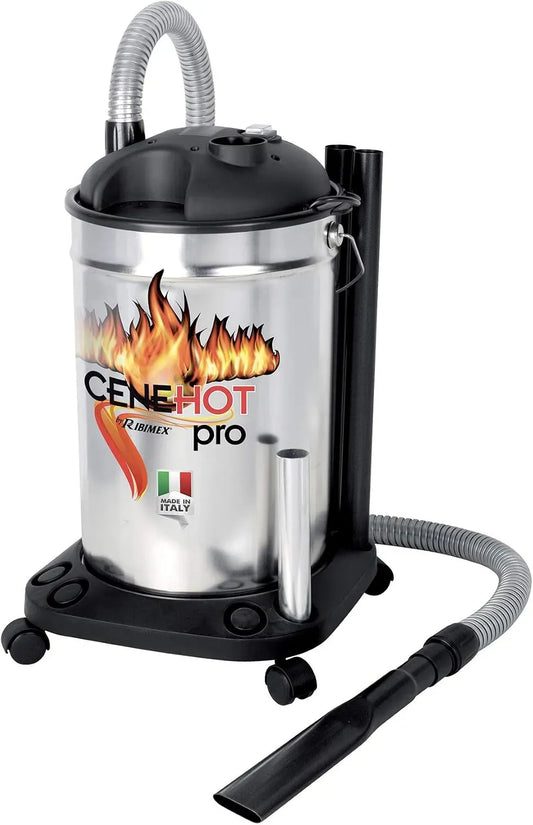 Aspirateur, acier inoxydable, appareil électrique d'aspiration, Ribitech 2480 Aspirateur à cendres froides inox