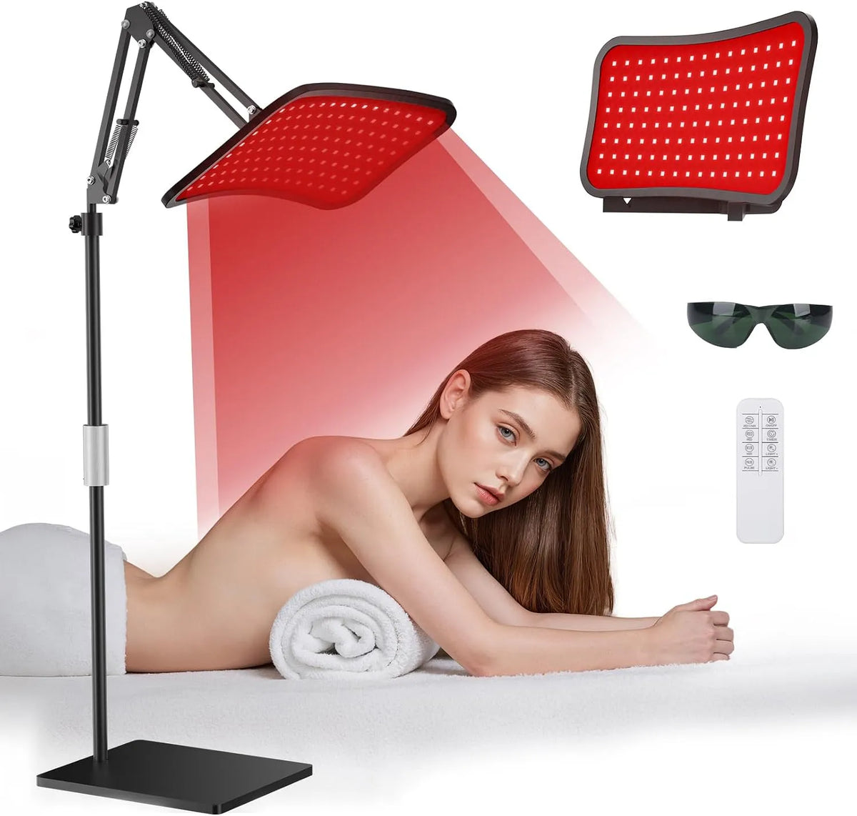 support, 660 nm, 850 nm, rouge, pour le visage et le corps