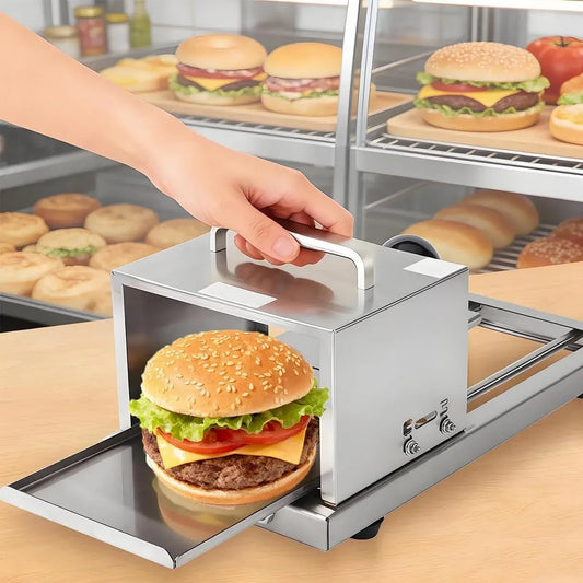 Trancheuse à bagel, coupe-pain manuel commercial, avec 4 hauteurs de coupe disponibles pour les grands bagels, coupe-pâte à hamburger, parfait pour