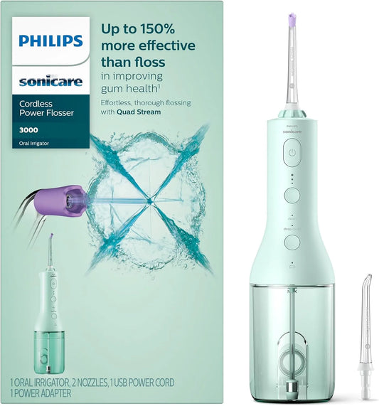 Philips Sonicare Hydropulseur sans fil 3000, Menthe