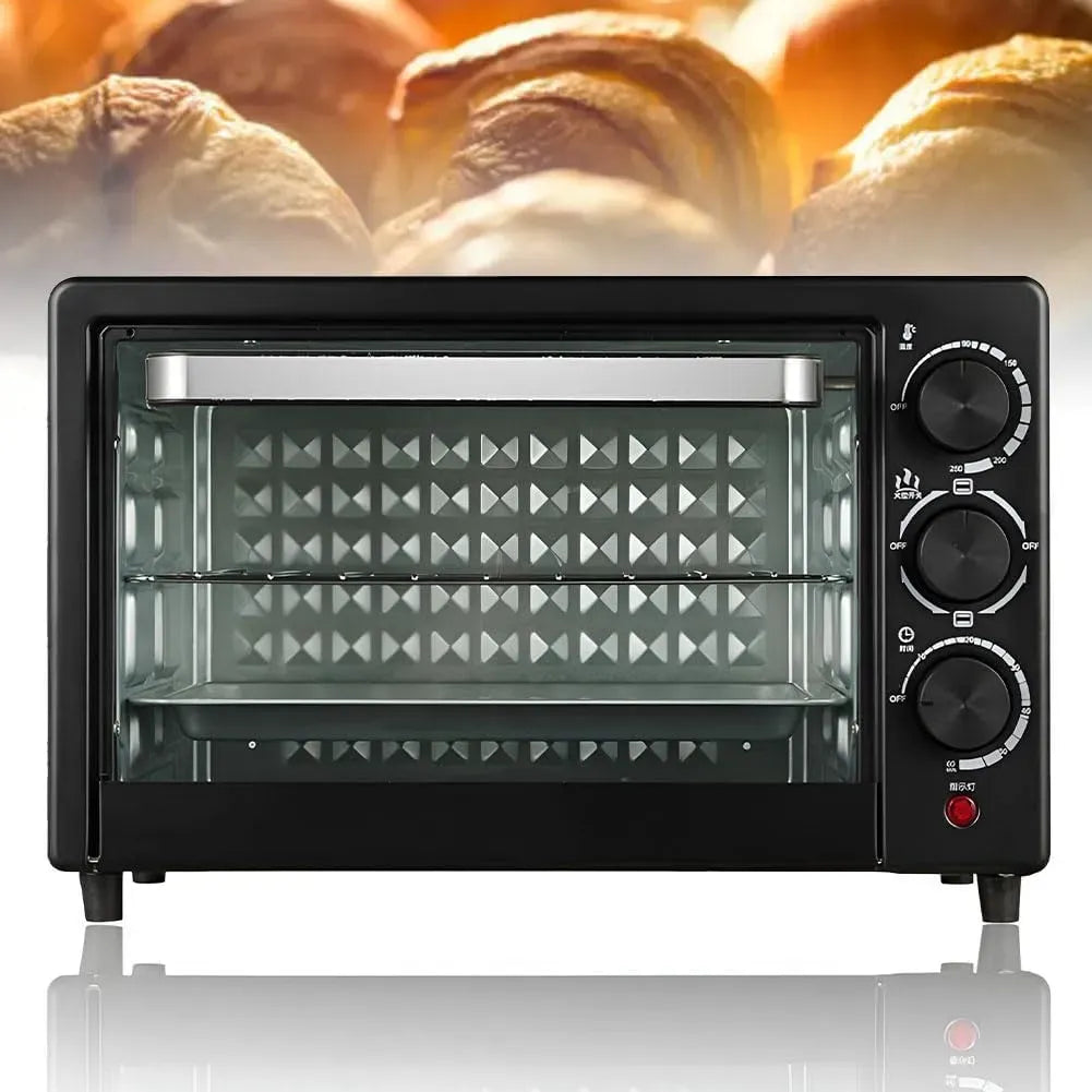 Machine à pain, 20 L, machine à faire du pain, portable, minuteur, gril, pizza, 2 zones de température, Grill à Viande, Four à Pizza Domestique