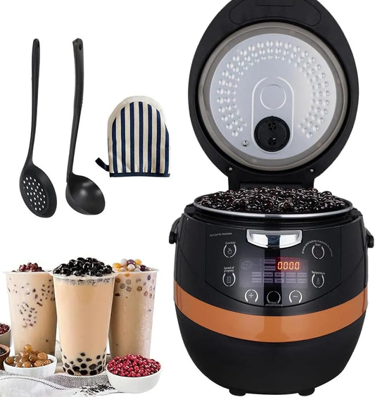 Cafetière électrique, 8 L, 1350 W, tactile, professionnel, restaurant, Cuiseur à Boba Au Thé Au Lait Et Au Sagou 1350W, écran Tactile