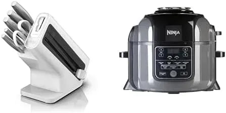 Ninja K62006EUWH 7-en-1 Friteuse à air chaud, 6 L, 7 programmes, acier inoxydable, OP300EU, 6 Pièces Aiguisés, 7 fonctions de cuisson