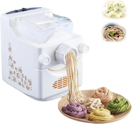 Machine à pâtes, 180 W, machine à nouilles, capacité de 500 g, Presse à nouilles électrique 180 W, 9 moules